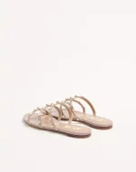 Valentino Rockstud Flat Slide Sandal - Image 4